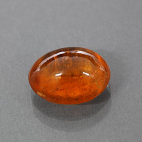 Grenat spessartite orange naturelle transparent, 3,41 ct, transparent / translucide