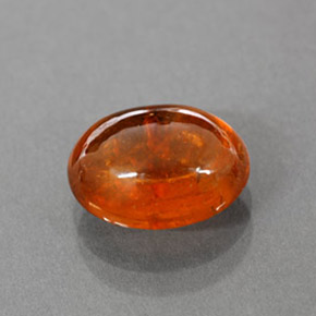 Grenat spessartite orange naturelle transparent, 3,35 ct, transparent / translucide