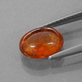 Grenat spessartite orange naturelle transparent, 3,35 ct, transparent / translucide