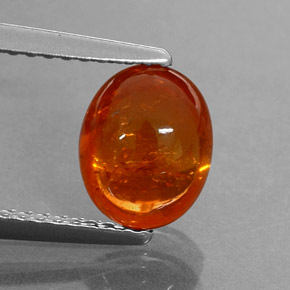 Grenat spessartite orange naturelle transparent, 2,65 ct, transparent / translucide