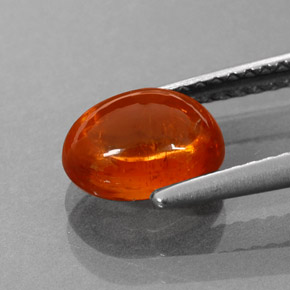 Grenat spessartite orange naturelle transparent, 2,65 ct, transparent / translucide
