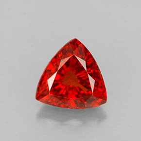 Grenat spessartite orange naturelle trillion, 1,39 ct, VS