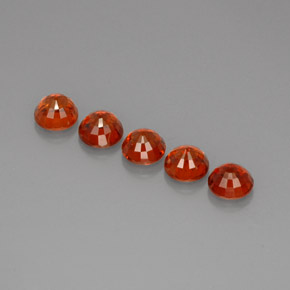 Achetez naturel ct orange grenat spessartite gems, coupe roude, en provenance mozambique chez gemselect. en stock, livraison internationale!