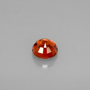Grenat spessartite orange naturelle coupe roude, 0,75 ct, VVS-VS