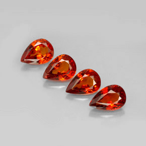Achetez naturel ct orange grenat spessartite gems, en forme de poire, en provenance mozambique chez gemselect. en stock, livraison internationale!