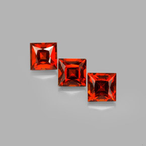 Achetez naturel ct orange grenat spessartite gems, carré, en provenance mozambique chez gemselect. en stock, livraison internationale!