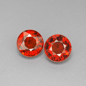Achetez naturel ct orange grenat spessartite gems, coupe roude, en provenance mozambique chez gemselect. en stock, livraison internationale!