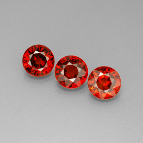 Achetez naturel ct orange grenat spessartite gems, coupe roude, en provenance mozambique chez gemselect. en stock, livraison internationale!