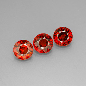 Achetez naturel ct orange grenat spessartite gems, coupe roude, en provenance mozambique chez gemselect. en stock, livraison internationale!
