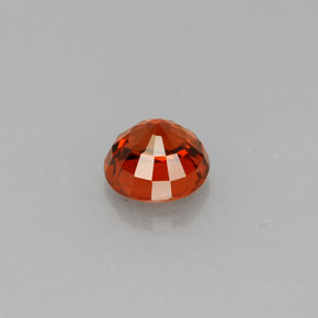Grenat spessartite orange naturelle coupe roude, 0,72 ct, VVS-VS
