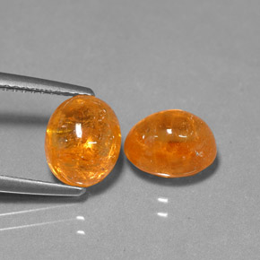 Achetez naturel ct orange grenat spessartite gems, coupe ovale, en provenance mozambique chez gemselect. en stock, livraison internationale!