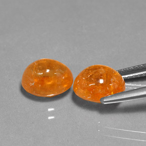 Achetez naturel ct orange grenat spessartite gems, coupe ovale, en provenance mozambique chez gemselect. en stock, livraison internationale!