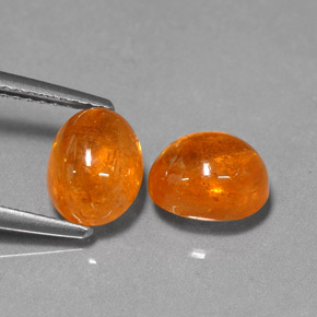 Achetez naturel ct orange grenat spessartite gems, coupe ovale, en provenance mozambique chez gemselect. en stock, livraison internationale!