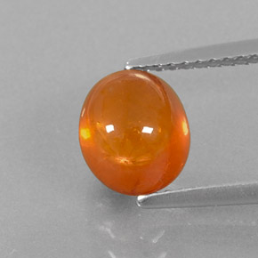 Grenat spessartite orange naturelle transparent, 3,16 ct, transparent / translucide