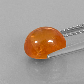 Grenat spessartite orange naturelle transparent, 3,16 ct, transparent / translucide