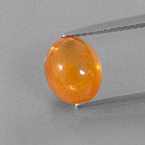 Grenat spessartite orange naturelle transparent, 3,18 ct, transparent / translucide