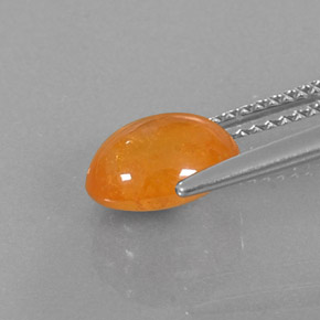 Grenat spessartite orange naturelle transparent, 3,18 ct, transparent / translucide