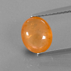 Grenat spessartite orange naturelle transparent, 2,92 ct, transparent / translucide