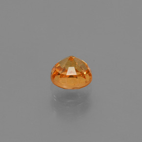Grenat spessartite orange naturelle coupe roude, 0,67 ct, SI