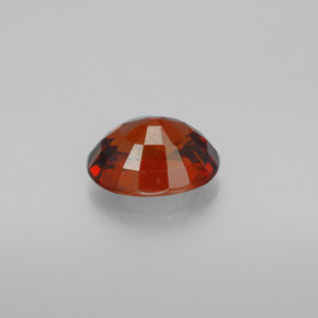 Grenat spessartite orange naturelle coupe ovale, 3,61 ct, VS