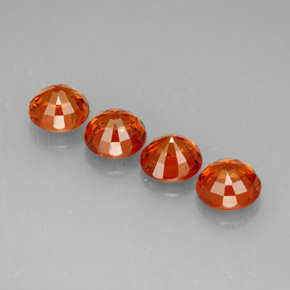 Achetez naturel ct orange grenat spessartite gems, coupe roude, en provenance mozambique chez gemselect. en stock, livraison internationale!