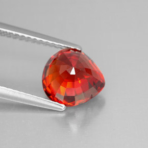 Grenat spessartite orange naturelle en forme de poire, 3,32 ct, VVS-VS