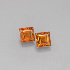Achetez naturel ct orange grenat spessartite gems, carré, en provenance mozambique chez gemselect. en stock, livraison internationale!