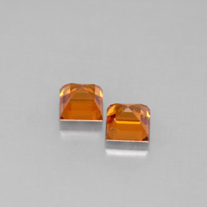 Achetez naturel ct orange grenat spessartite gems, carré, en provenance mozambique chez gemselect. en stock, livraison internationale!