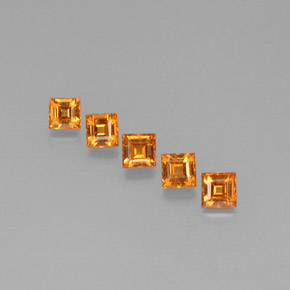 Achetez naturel ct orange grenat spessartite gems, carré, en provenance mozambique chez gemselect. en stock, livraison internationale!