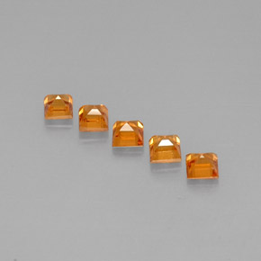 Achetez naturel ct orange grenat spessartite gems, carré, en provenance mozambique chez gemselect. en stock, livraison internationale!