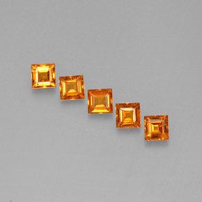 Achetez naturel ct orange grenat spessartite gems, carré, en provenance mozambique chez gemselect. en stock, livraison internationale!