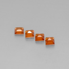Achetez naturel ct orange grenat spessartite gems, carré, en provenance mozambique chez gemselect. en stock, livraison internationale!