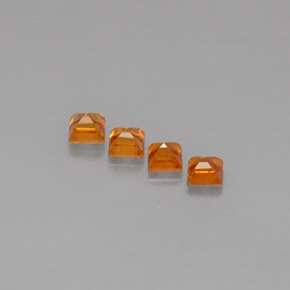 Achetez naturel ct orange grenat spessartite gems, carré, en provenance mozambique chez gemselect. en stock, livraison internationale!