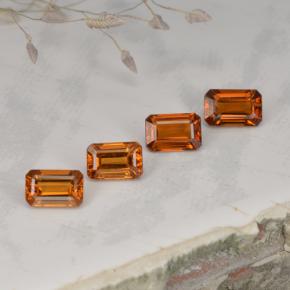 Achetez naturel 2,37ct orange grenat spessartite gems, taille émeraude, en provenance mozambique chez gemselect. en stock, livraison internationale!