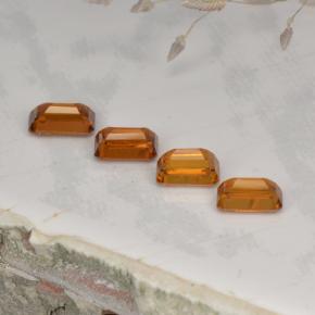 Achetez naturel 2,37ct orange grenat spessartite gems, taille émeraude, en provenance mozambique chez gemselect. en stock, livraison internationale!