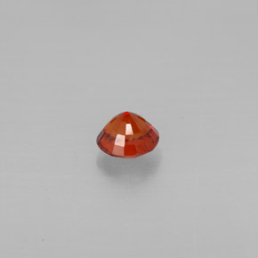 Grenat spessartite orange naturelle coupe roude, 0,85 ct, VVS