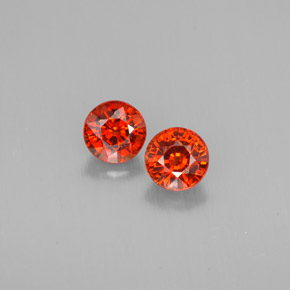 Achetez naturel ct orange grenat spessartite gems, coupe roude, en provenance mozambique chez gemselect. en stock, livraison internationale!