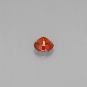 Grenat spessartite orange naturelle coupe roude, 0,74 ct, VVS-VS