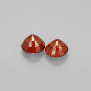 Achetez naturel ct orange grenat spessartite gems, coupe roude, en provenance mozambique chez gemselect. en stock, livraison internationale!