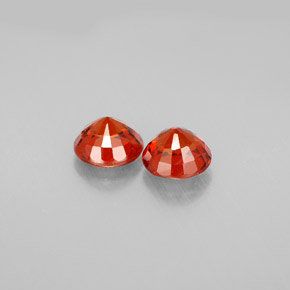 Achetez naturel ct orange grenat spessartite gems, coupe roude, en provenance mozambique chez gemselect. en stock, livraison internationale!