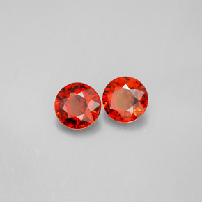 Achetez naturel ct orange grenat spessartite gems, coupe roude, en provenance mozambique chez gemselect. en stock, livraison internationale!