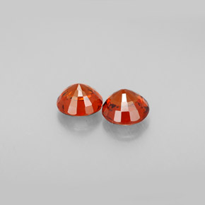 Achetez naturel ct orange grenat spessartite gems, coupe roude, en provenance mozambique chez gemselect. en stock, livraison internationale!