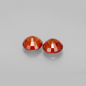 Achetez naturel ct orange grenat spessartite gems, coupe roude, en provenance mozambique chez gemselect. en stock, livraison internationale!
