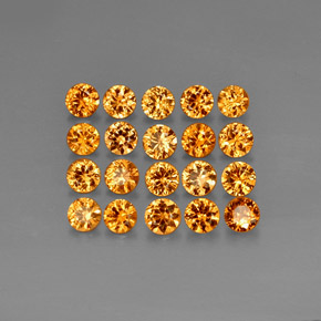 Achetez naturel ct orange grenat spessartite gems, coupe roude, en provenance mozambique chez gemselect. en stock, livraison internationale!