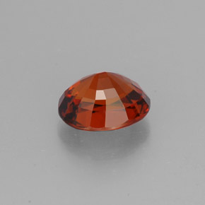 Grenat spessartite orange naturelle coupe ovale, 2,43 ct, VVS-VS