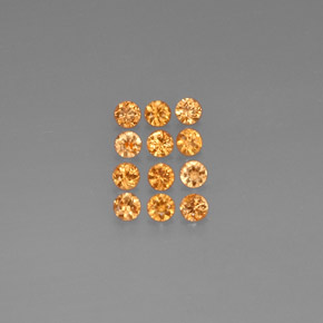 Achetez naturel ct orange grenat spessartite gems, coupe roude, en provenance mozambique chez gemselect. en stock, livraison internationale!