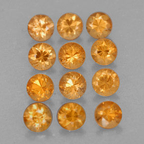 Achetez naturel ct orange grenat spessartite gems, coupe roude, en provenance mozambique chez gemselect. en stock, livraison internationale!