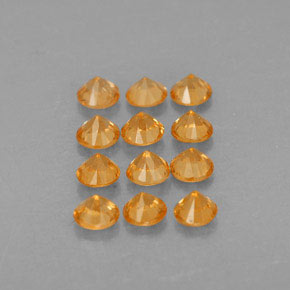 Achetez naturel ct orange grenat spessartite gems, coupe roude, en provenance mozambique chez gemselect. en stock, livraison internationale!