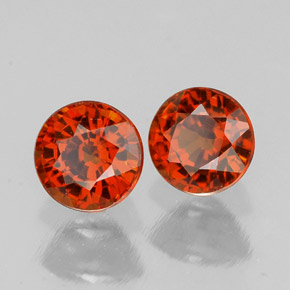 Achetez naturel ct orange grenat spessartite gems, coupe roude, en provenance mozambique chez gemselect. en stock, livraison internationale!