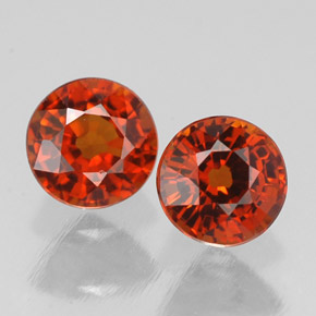 Achetez naturel ct orange grenat spessartite gems, coupe roude, en provenance mozambique chez gemselect. en stock, livraison internationale!